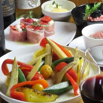 ★For anniversaries, dinner parties, and business entertainment★ Full course + all-you-can-eat churrasco (20 varieties) & 2 hours of all-you-can-drink! 8118 yen