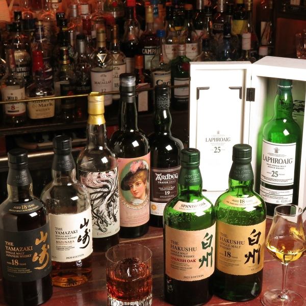Various scotch whiskeys