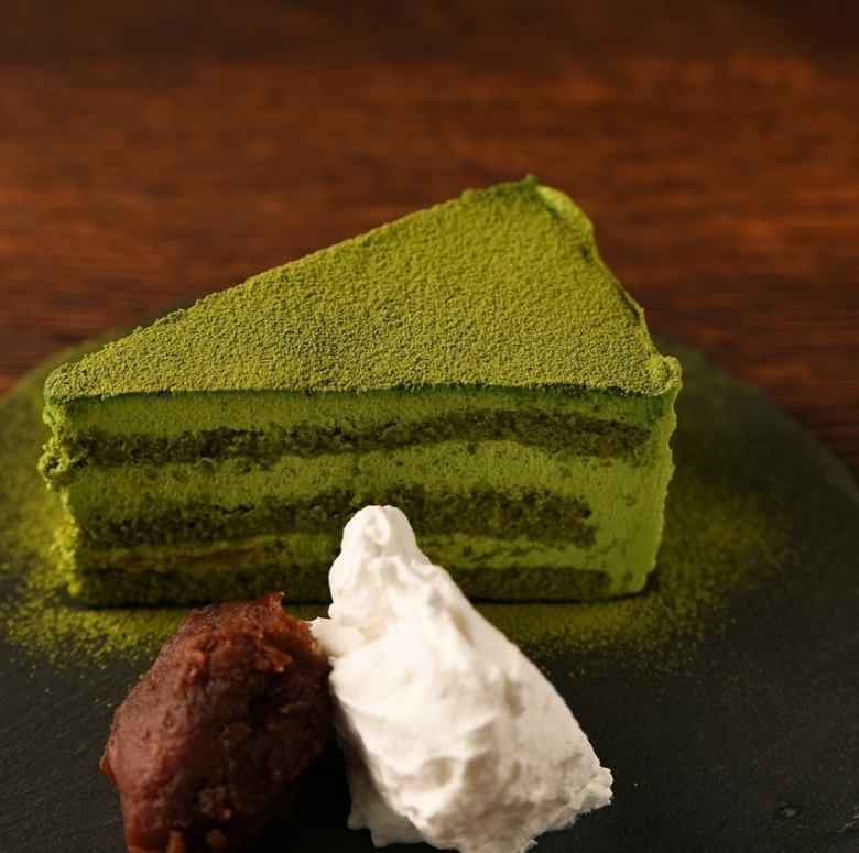 Kyoto Uji Matcha Cake with Ogura