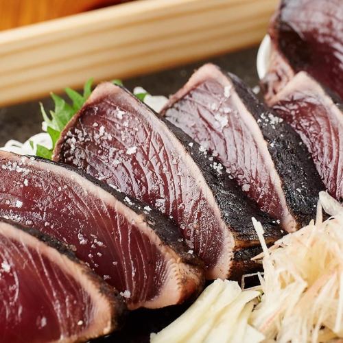 わら焼き塩たたき　三種盛り合わせ