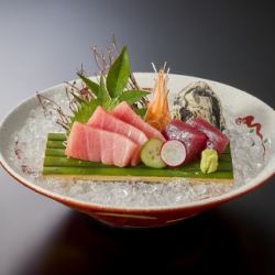 Assorted sashimi of bluefin tuna (5 slices)