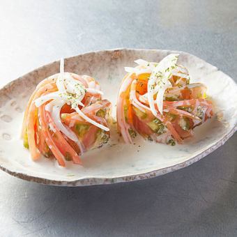 Tomato salad / jellyfish salad