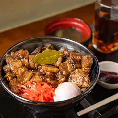 (1)チキンアドボ丼セット