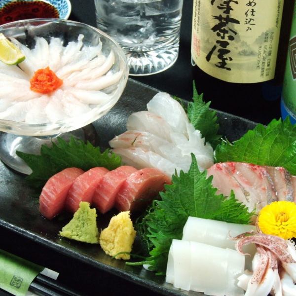 築地直送 旬魚の刺身盛り合わせ