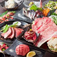 【飲み会,宴会】黒毛和牛のステーキや黒毛和牛の肉寿司など2.5時間飲み放題付コース5,000円～♪ 