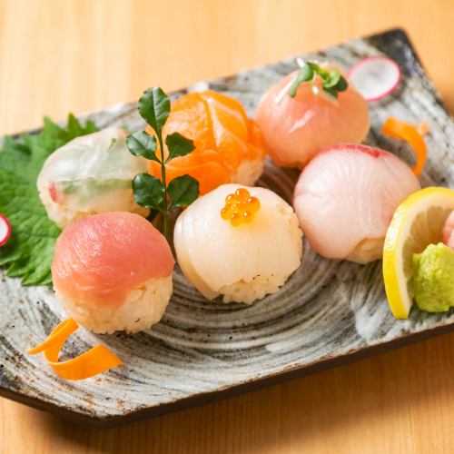 A must-see for girls! Gorgeous temari sushi♪ Great for social media◎Many menu items
