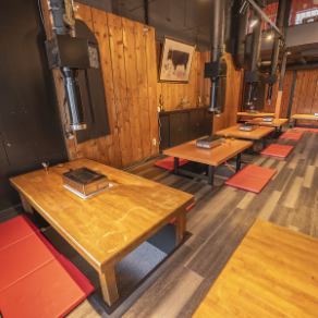 最大4名様までお座りいただける1階掘りごたつ席♪