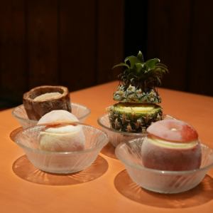 人気の丸ごとシャーベット各種