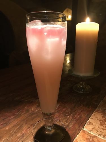 A gorgeous rose-scented cocktail...