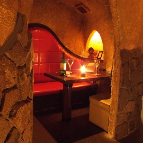 A private room in a cave perfect for a date