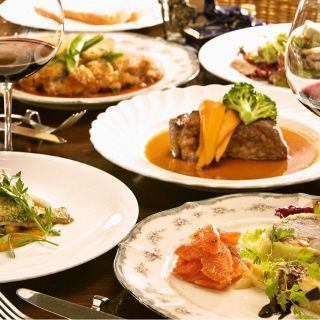 [Banquet] 3 people ~ [Kuroge Wagyu beef grill course] 2 hours all-you-can-drink (LO 100 minutes) 5,500 yen including tax ◆ Credit available for all 8 dishes