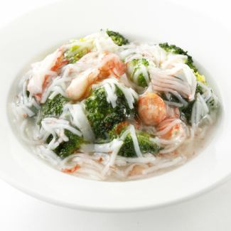 Broccoli crab meat sauce / seasonal vegetable crab meat sauce