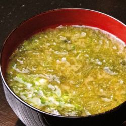 あおさのりの味噌汁