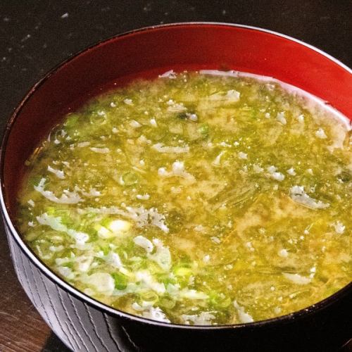 あおさのりの味噌汁