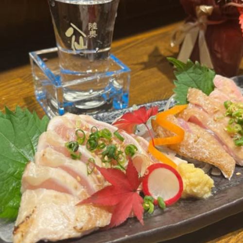 絶品★新鮮な鳥を使用した大人気メニュー◇◆赤鶏のタタキ