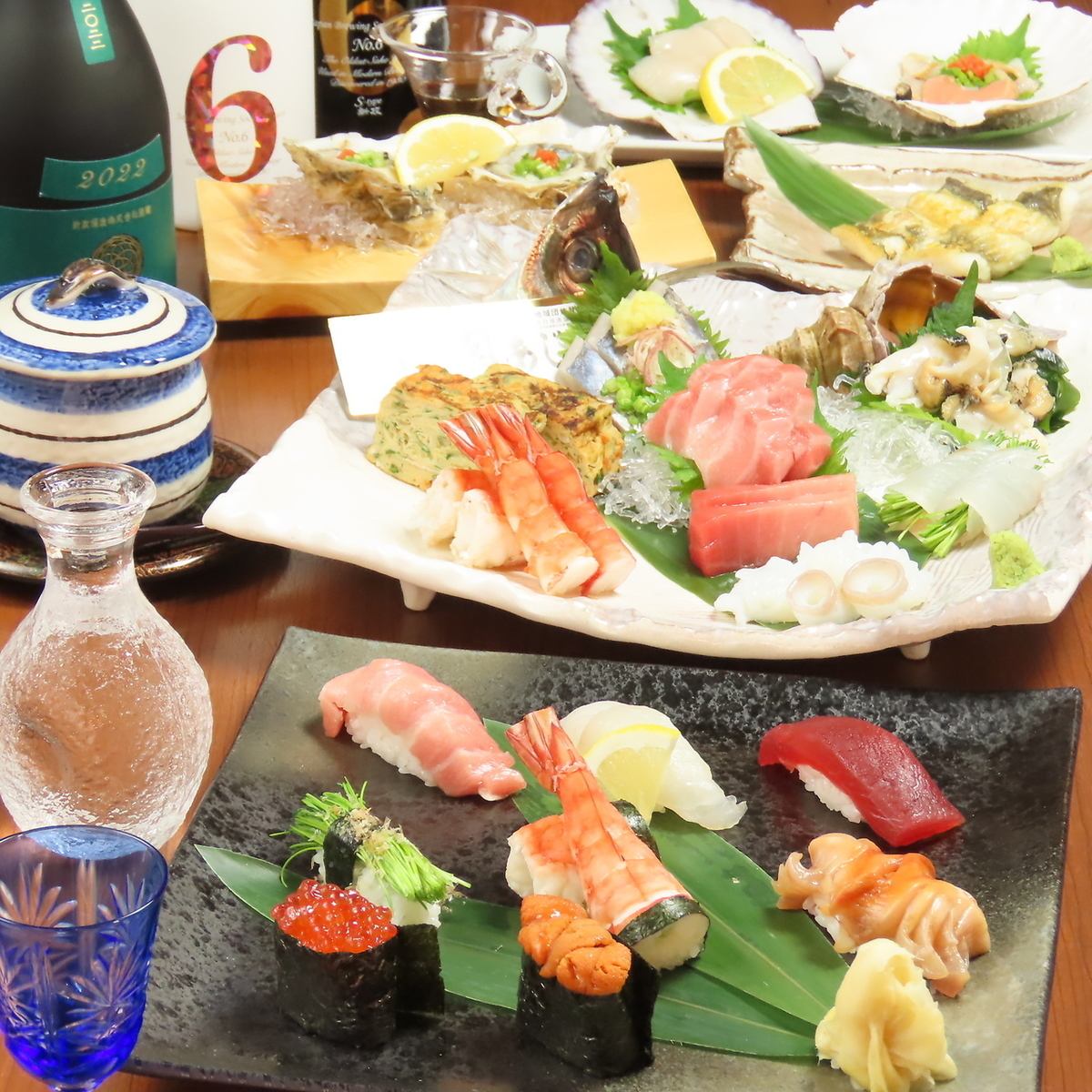 旬の鮮魚を使った一品料理・寿司を楽しめる！『寿司処八香』