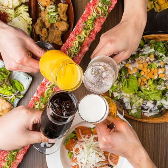 【当日&金土OK!!】約110種から選べる2時間単品飲み放題2500円⇒