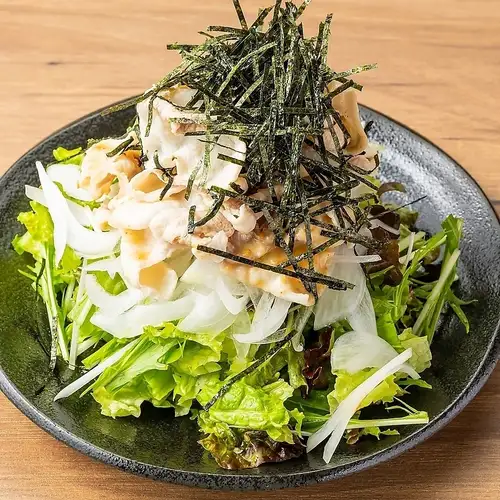 Japanese-style pork shabu-shabu salad