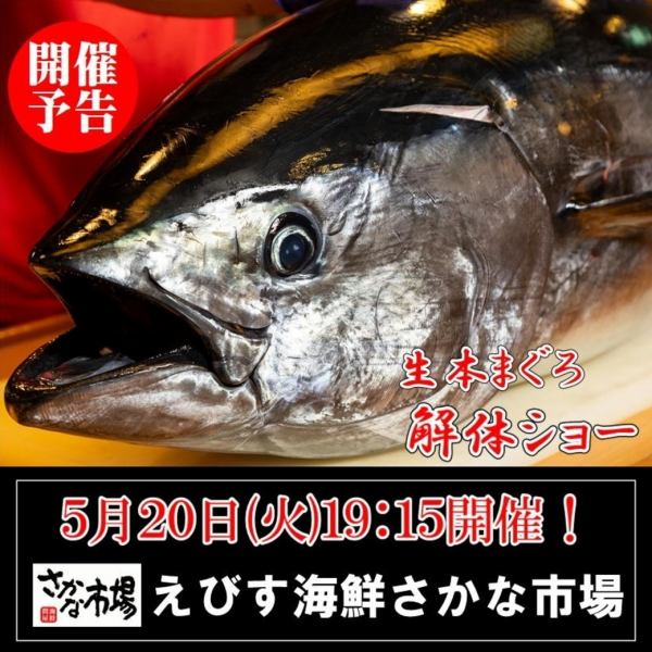 精彩的鮪魚切割表演將於5月20日（週二）19:15開始！