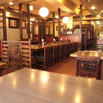 The large store has a total of 80 seats! There are also many table seats.It is perfect for drinking sake after returning to work.