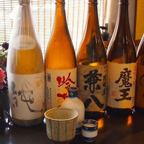 本格焼酎や地酒の種類豊富