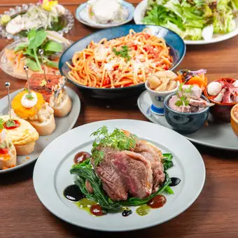 【飲み放題付】はらぺこの御馳走コース　全10品　5,500円(税込)