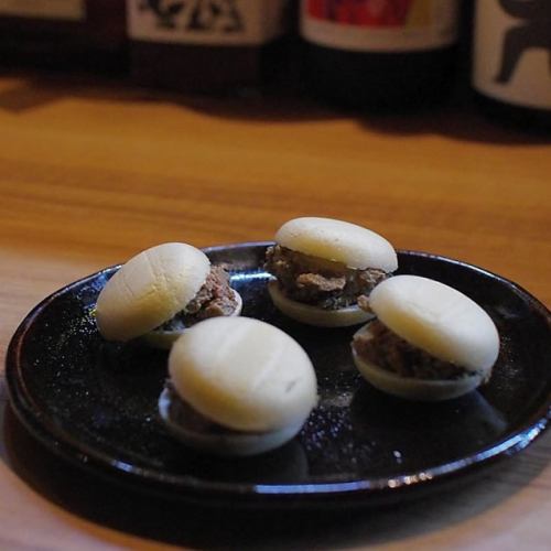 鶏レバーといぶりがっこ最中
