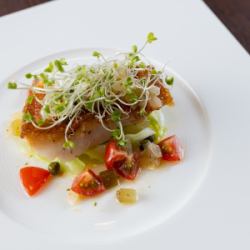 白身魚のソテー　ブールノワゼット