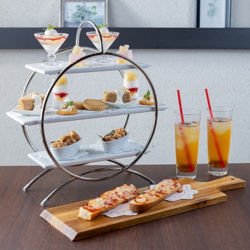 【要予約】【7月限定】 桃と紅茶 Afternoon tea Set アフタヌーンティーセット