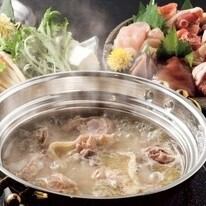 コラーゲンたっぷりの鶏スープが味わえる『鶏水炊き鍋』コース♪