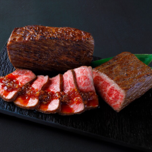 Grilled wagyu beef tataki