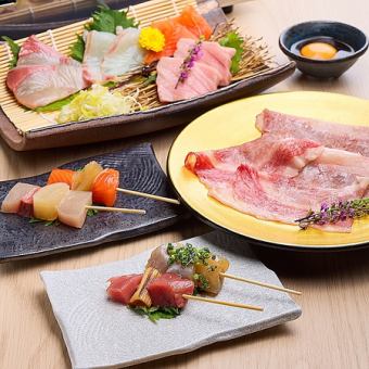 ◇◆至福の魚匠堪能コース◆◇贅沢の極み！うに・本まぐろ・和牛を味わう