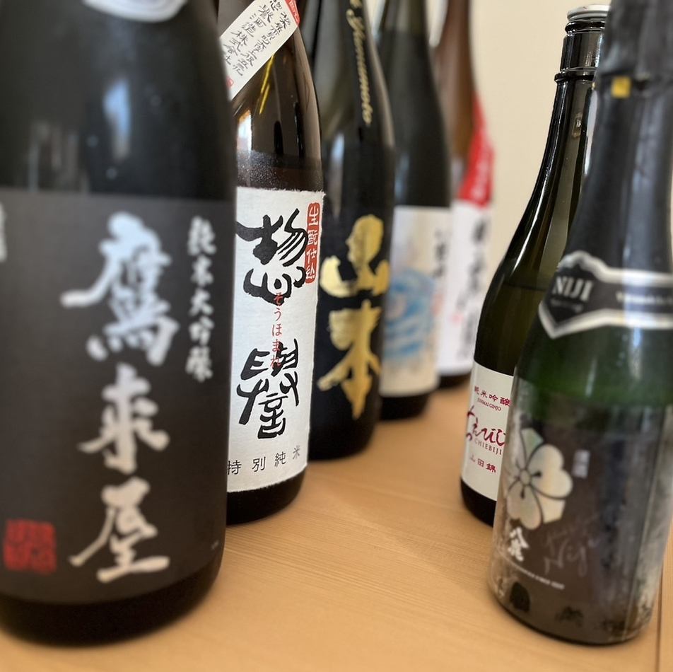 ”利き酒師”セレクトの日本酒をご用意しております。