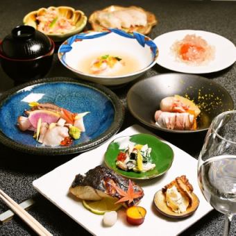 【旬の恵みを味わう】傍を楽おまかせコース…6300円　お料理のみ