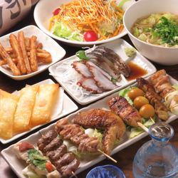 仅限平日<<含2.5小时无限畅饮>>推荐套餐共5道菜：男性4,800日元、女性4,500日元（均含税）！