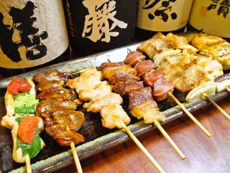 Shop delicious Good yakitori of domestic can taste at a reasonable price.