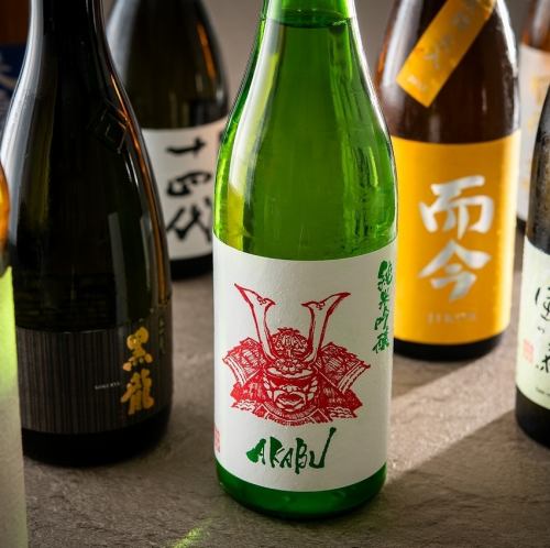 Carefully selected sake and shochu