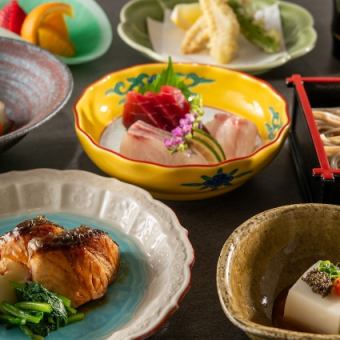 【夕食】 ◇彩り会席◇6月　お一人様5,500円