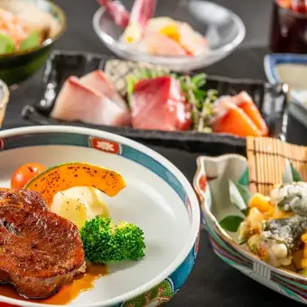 【夕食】　◇みなと会席　文月◇　お一人様8,300円