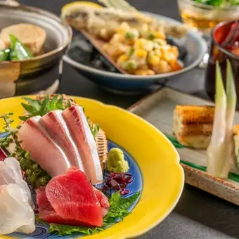【夕食】 ◇彩り会席　8月◇　お一人様5,500円