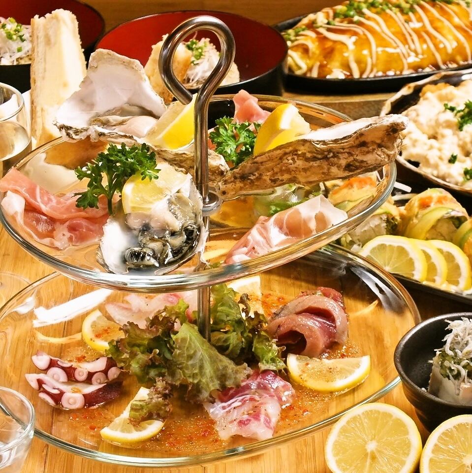 The entire restaurant can be reserved for groups of 20 or more. Please use it for banquets from 4,000 yen including all-you-can-drink.