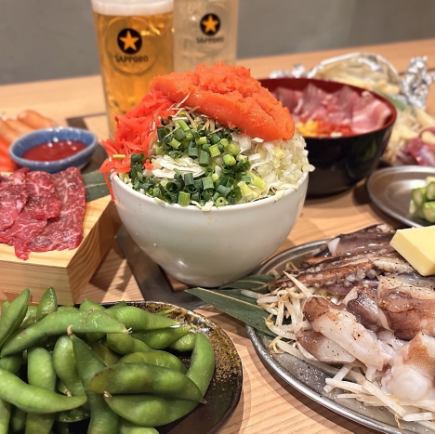 【贅沢コース】《2時間飲み放題付》★絶品★人気のもんじゃが選べA4和牛と鉄板海鮮盛りを堪能♪