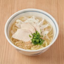 Extremely delicious chicken salt ramen with homemade broth