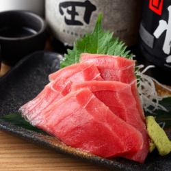 天然本まぐろの刺身