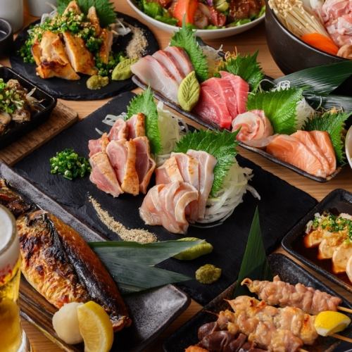 各種宴会に対応★飲み放題付コース4500円～。当店自慢の地鶏水炊き鍋をご賞味あれ♪