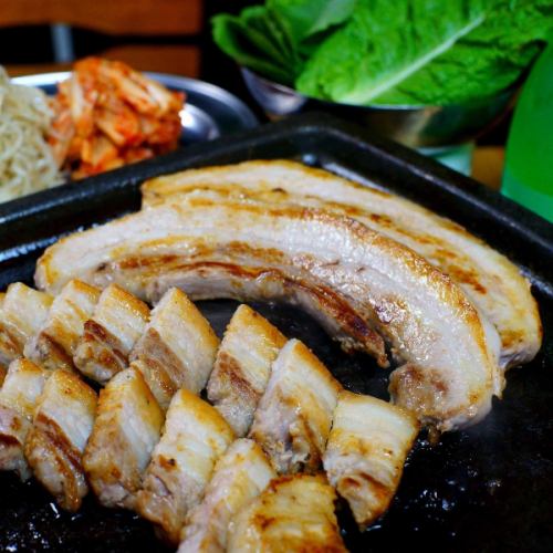 ◆Excellent “Samgyeopsal” made with branded pork “Bimyeong”◆