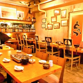 【予約受付中！】仕切りの無い開放的な店内は、貸切にも最適！30名～最大40名様まで可能です。