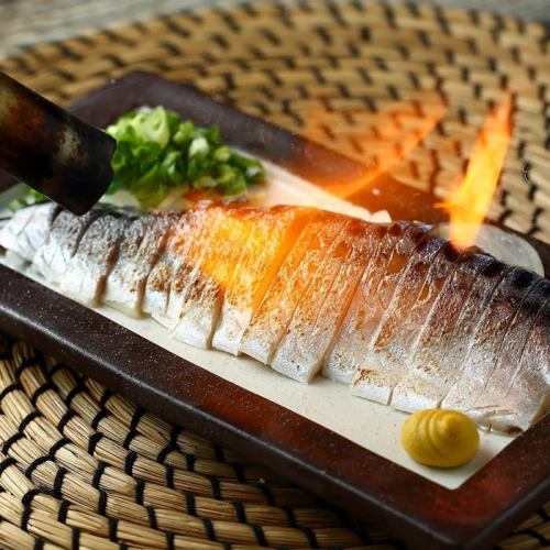 烤鯖魚生魚片