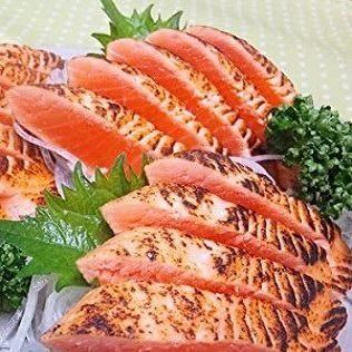 烤鮭魚生魚片