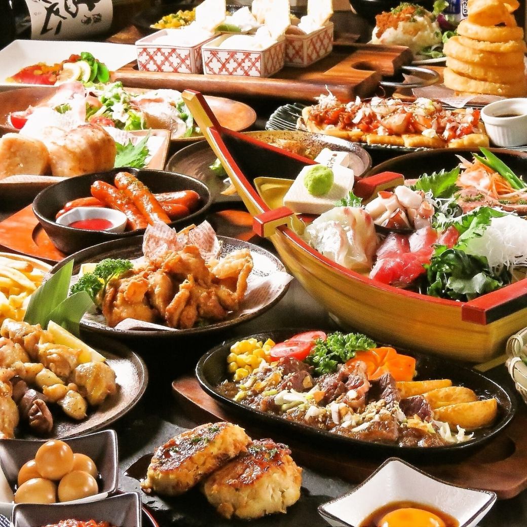 Very popular all-you-can-eat course◆2 hours x 130 dishes available for 2,980 yen♪